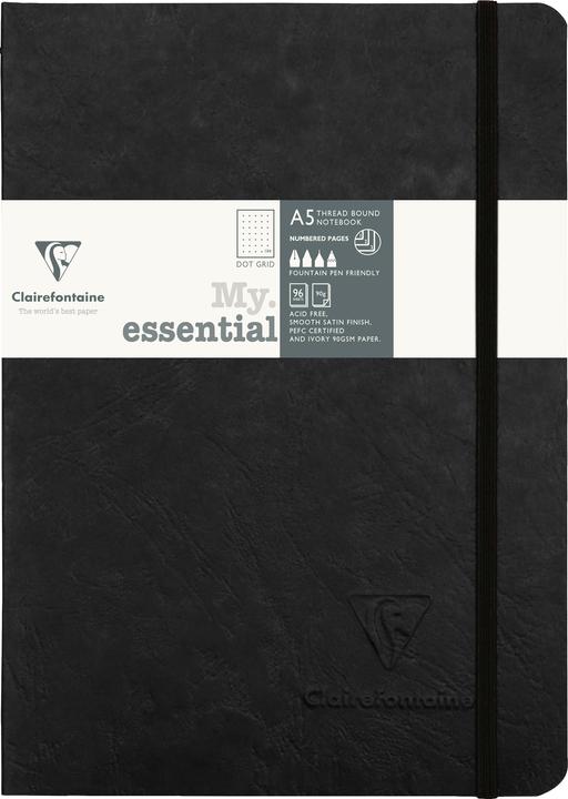 Actual product image Clairefontaine Age Bag Notebook (A5, Plain, Hardcover)