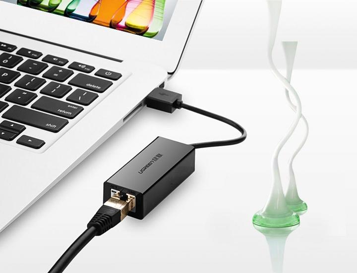 Actual product image Ugreen USB-A 2.0 to 100Mbps Ethernet Adapter (USB 2.0, RJ45 (1x))