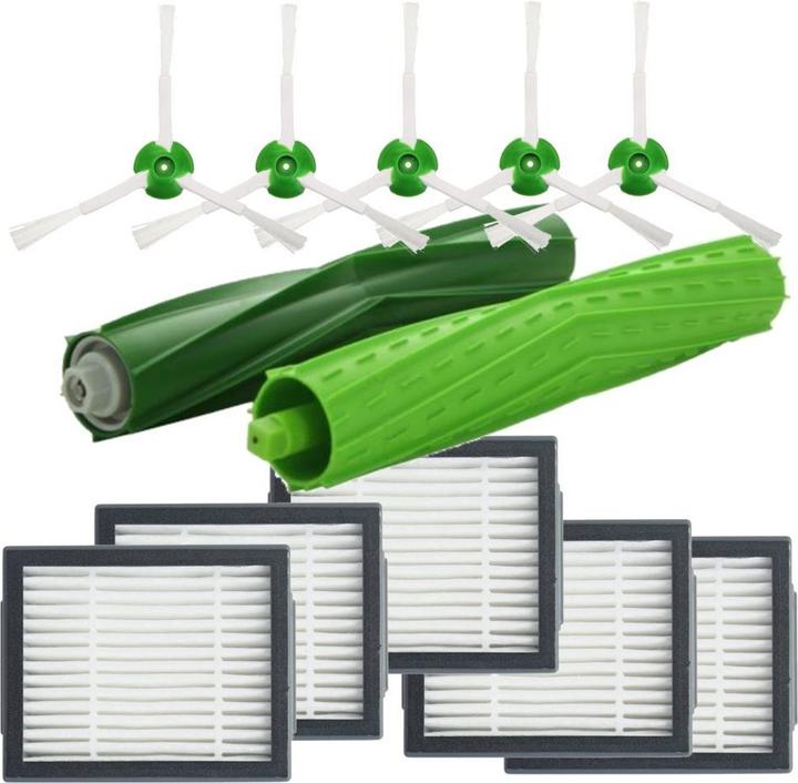 Image du produit Europart Set d'accessoires comme iRobot 4624878 Brosses en caoutchouc Brosses latérales Filtre pour Roomba