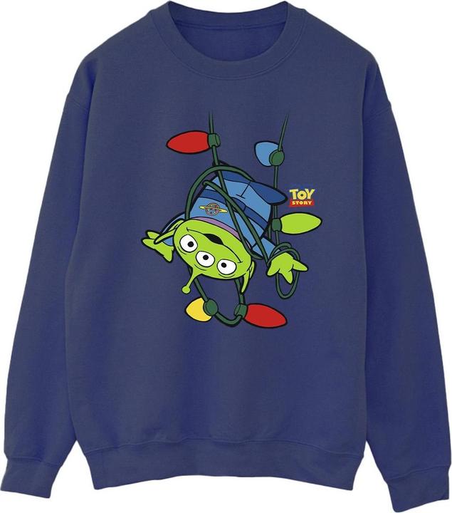 Disney Toy Story Christmas Lights Aliens Sweatshirt (L)