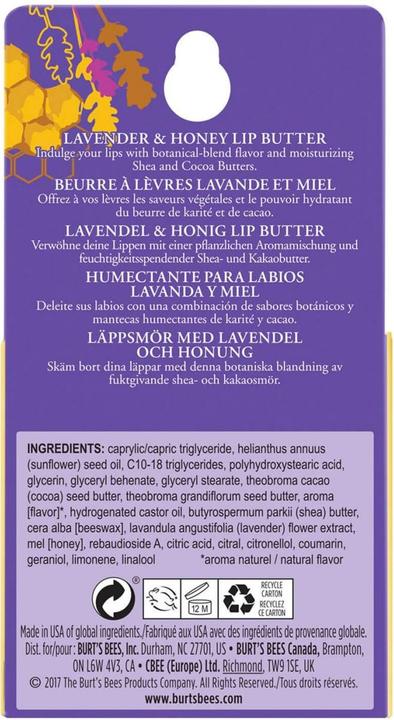 Produktbild Burt's Bees Lavendel & Honig (Butter)
