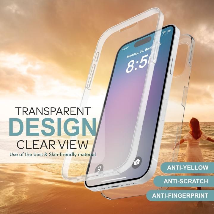 Actual product image Nalia Clear 360 degree cover (Apple iPhone 16 Pro Max)