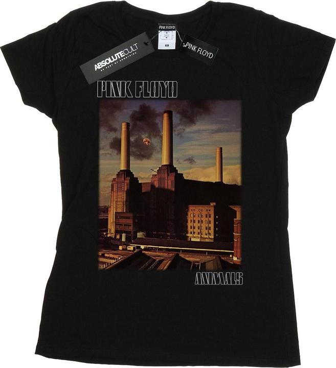 Actual product image Pink Floyd Womens/Ladies Animals Poster Cotton T-Shirt (S)
