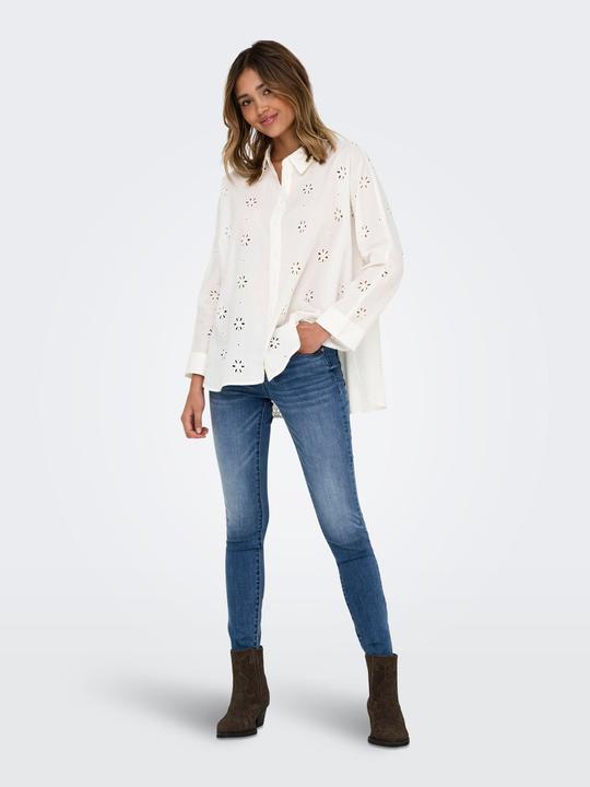 Image du produit Only Onlnew Lina Grace Ls Brod Angl Shirt Wvn (S)