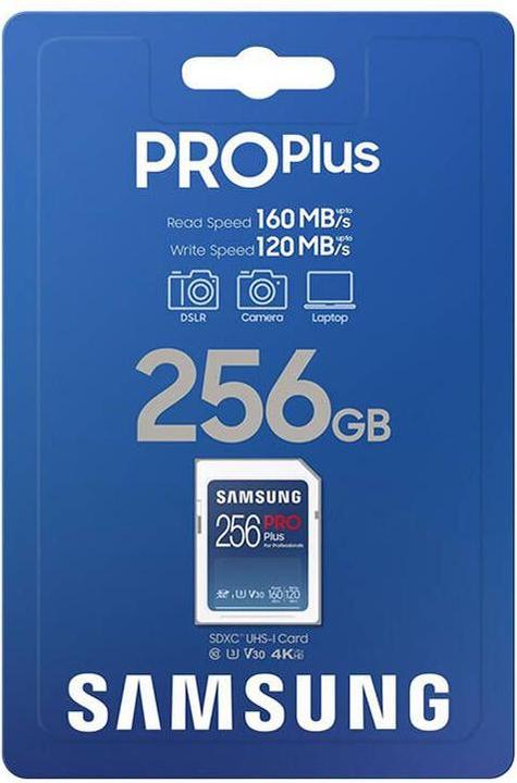 Produktbild Samsung Karta pamięci SD PRO Plus MB-SD256SB/WW 256GB + czytnik (256 GB, SDXC, U3, UHS-I)