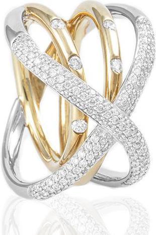 Produktbild Breuning RING - BRILL. 0,884 Ct. H/si (56, 750/18 K Gold)