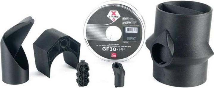 Actual product image Owens Corning FIXD-PP28-BK0 Xstrand GF30 Filament PP (Polypropylene) 2.85mm 500g Black 1pc. (PP, 2.85 mm, 500 g, Black)