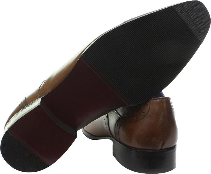 Produktbild Roamers 4 Ösen Punch Cap Leder Oxford Schuhe (46)