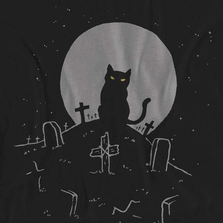 Immagine prodotto Pet Sematary Cat With Tombstones Maglietta Adulto Unisex (L)