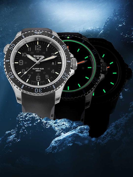 Actual product image Traser P67 SuperSub (Diving watch, 46 mm)