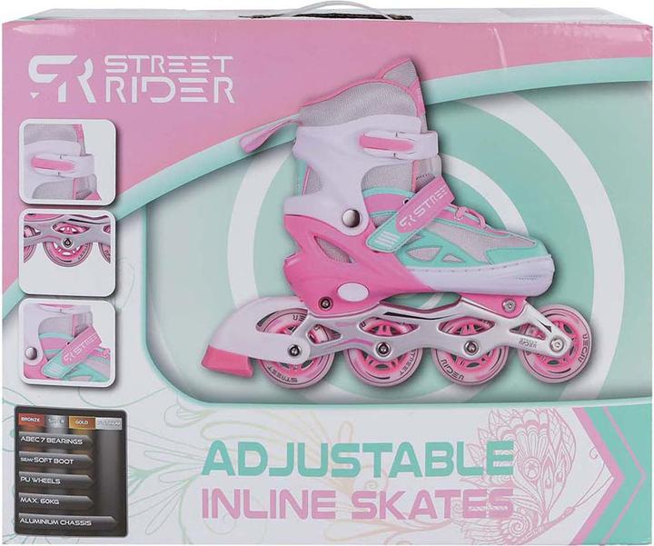 Immagine prodotto Street Rider Inline Skates Pink/Grün Verstellbar, Grösse 29-32 (29, 30, 31, 32)