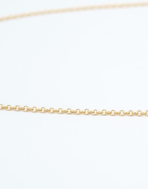 Actual product image Natsumi Schmuck Necklace yellow gold 18K/750 anchor round 2.5mm 55 cm (750/18 K Yellow gold, 55 cm)