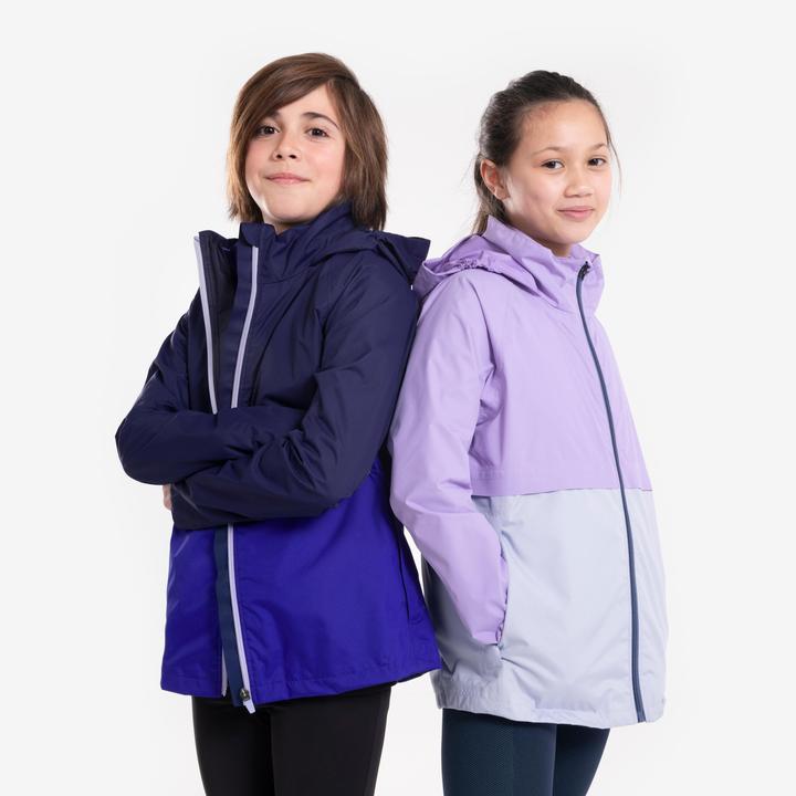 Produktbild Kiprun Laufjacke Kinder 3-in-1 wasserdicht herausnehmbare Innenjacke - blau (164)