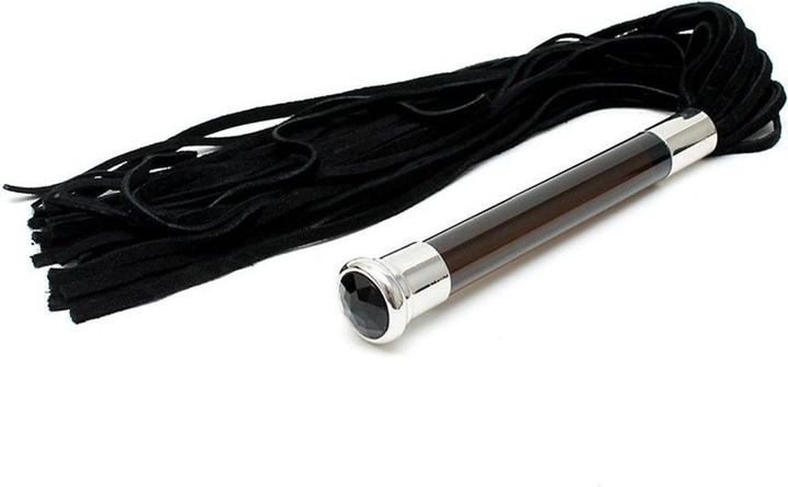 Rimba Wildleder-Peitsche mit Glasgriff