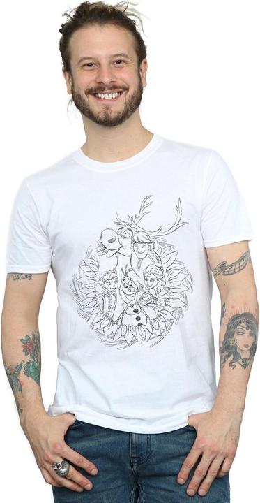 Image du produit Disney - T-shirt FROZEN FRIENDS WREATH - Homme (3XL)