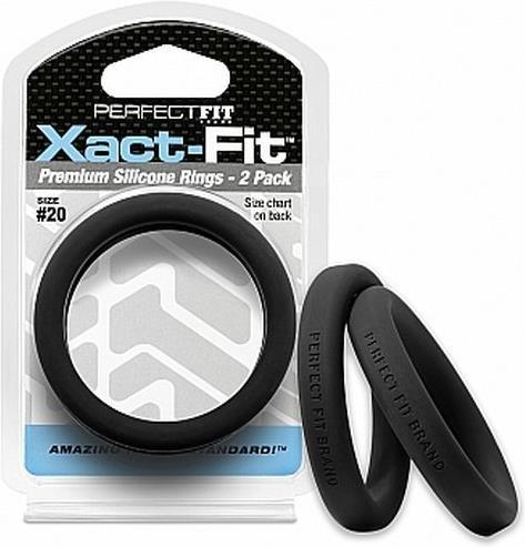 Actual product image PerfectFitBrand #20 Xact-Fit Cockring 2-Pack (5.10 cm)