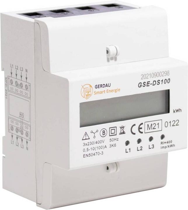 Image du produit Counttec Compteur de courant triphasé pour rail DIN
