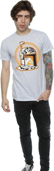 Immagine prodotto Star Wars Boba Fett Dia De Los Muertos Maglietta Uomo (XL)