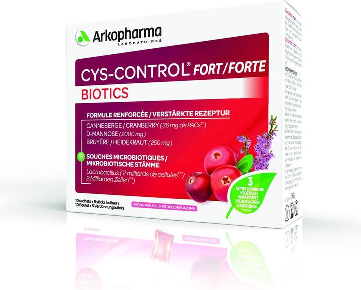 Immagine prodotto Arkopharma Cys-control Forte Biotics Beutel 15 Stk (15 Pezzo/i, Bustina, 88 g)