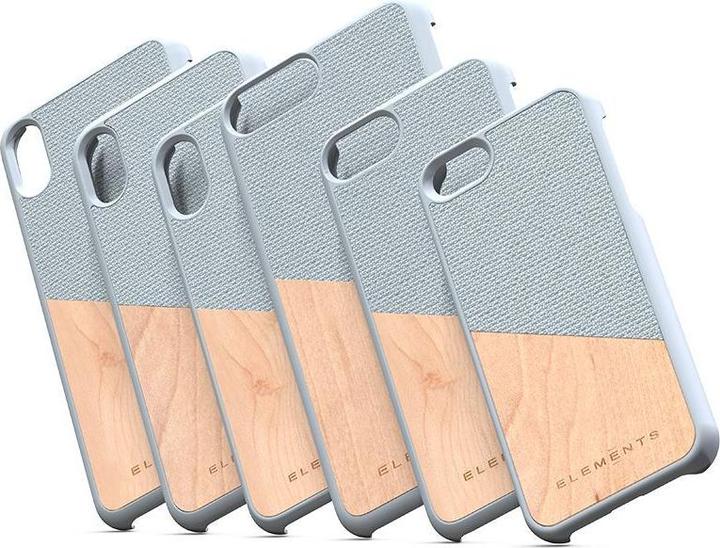 Image du produit Nordic Elements Hélium original - Étui pour Iphone Xs Max avec véritable bois d'érable (gris clair) (Apple iPhone XS Max)
