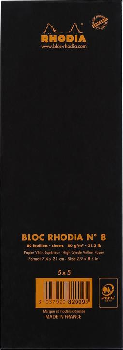 Actual product image Rhodia Notepad (Special, Checked, Hardcover)