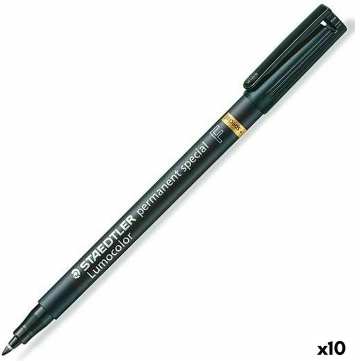 Actual product image Staedtler Lumocolor special F foil pen (Black, 0.40 mm, 10 x)