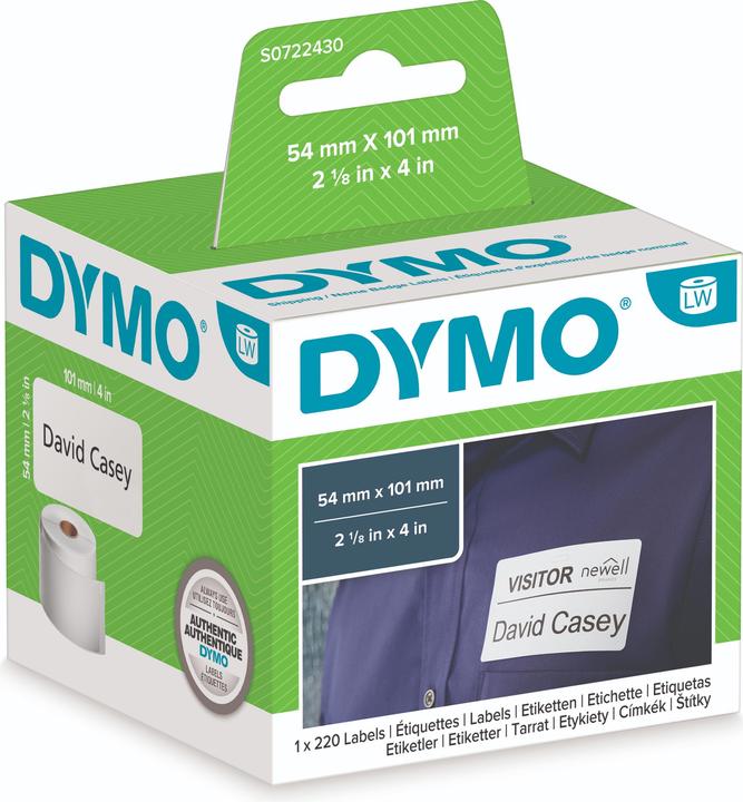 Actual product image Dymo Adhesive labels 99014
