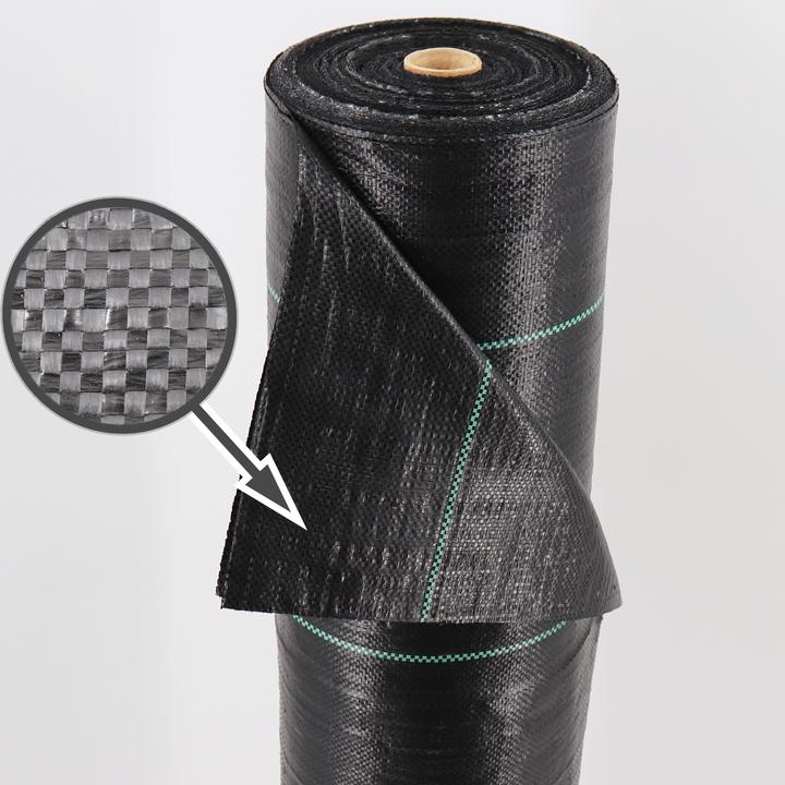 Produktbild Aquagart 600m² Bodengewebe Unkrautfolie Mulchfolie 100g 1,65m breit
