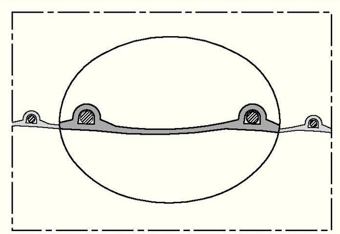 Image du produit Norres Tuyau d'aspiration et de soufflage PROTAPE® PVC 310 Ø intérieur 120 mm Ø extérieur 128 mm 4 mm