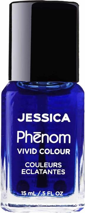 Actual product image Jessica Phenom Vivid Colour Nail Polish Long-lasting Gel-like Nail Polish without UV Lights Celestia (Sky blue, Gel-Effect Nail Polish)