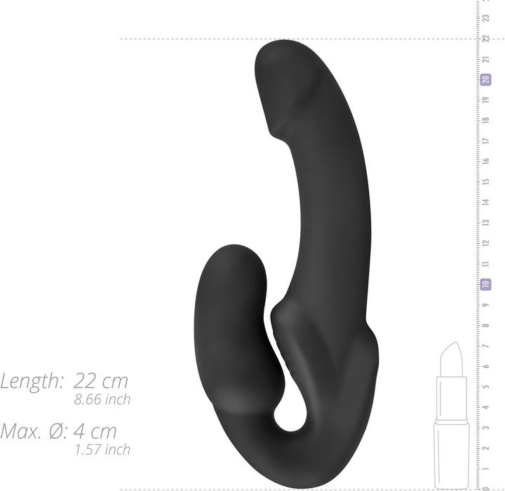 Produktbild No-Parts NoParts Morgan halterloser StrapOn Dildo 22 cm Schwarz