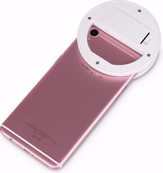 Produktbild JTI Universelle Selfie-Lampe/Ring mit verschiedenen Lichtmodi - Weiss