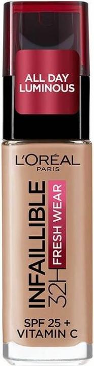 L'Oréal Paris INFAILLIBLE FRESH WEAR 32H SPF25 vitamina c #225 30 ml (Beige sand)