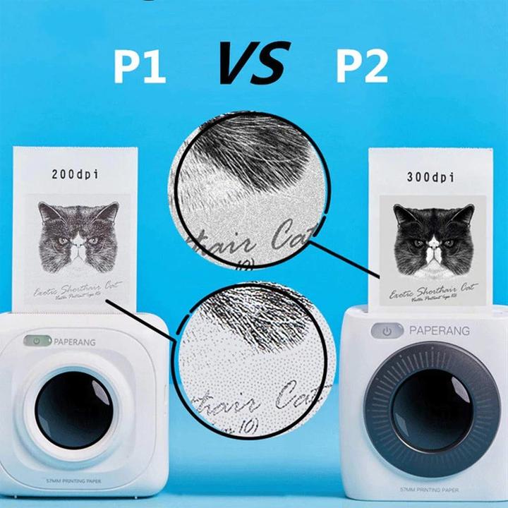 Immagine prodotto Paperang P2 HD 300DPI Imprimante Bluetooth per smartphone (Bianco e nero)