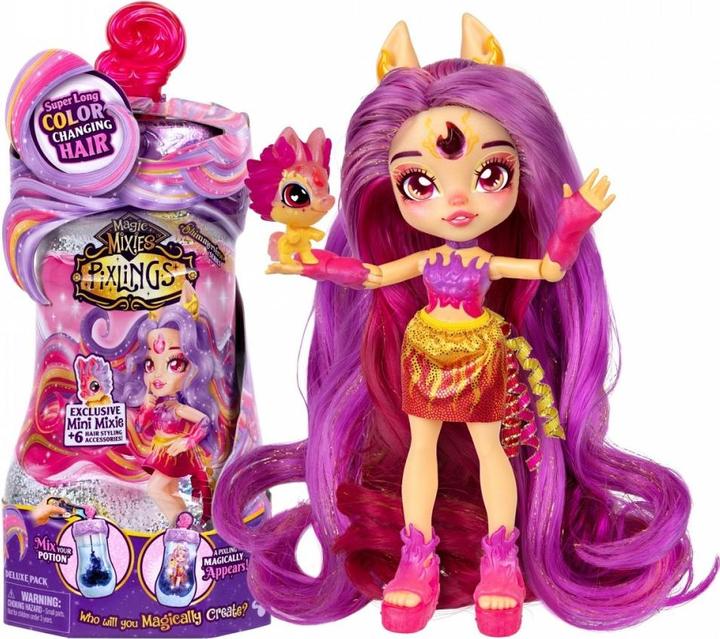 Actual product image Magic mixies pixlings galaxy hair doll single pk pippa (30530)