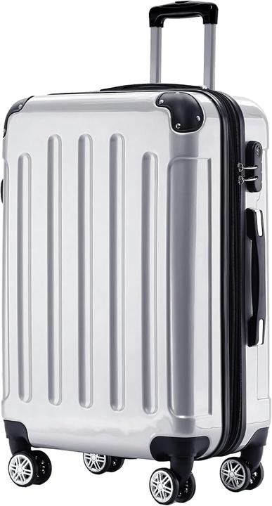 Produktbild Beibye Zwillingsrollen 2048 Hartschale Trolley, Silber, XL (115 l, L (90 - 115l))