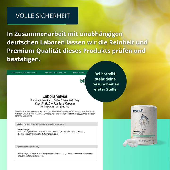Produktbild Brandl Vitamin B12 Folsäure (1 Stück, Kapseln, 40 g)