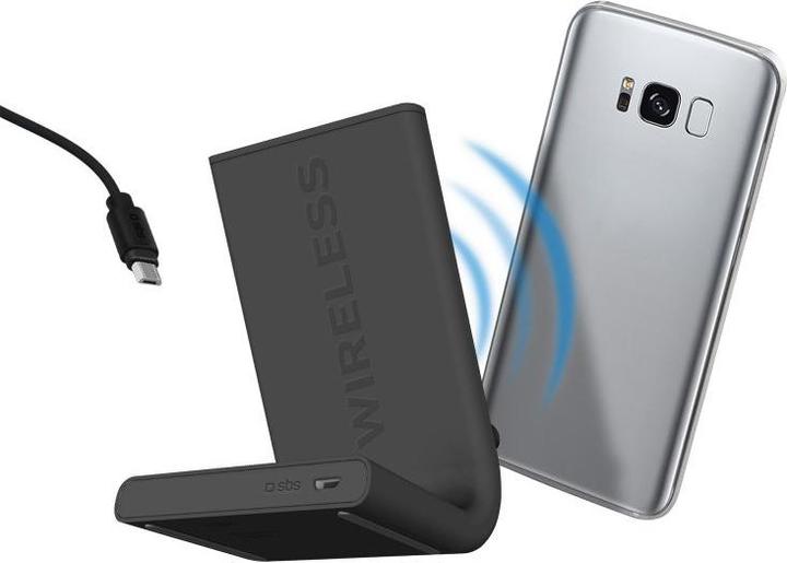 Actual product image SBS Desktop Wireless Charger with stand function (10 W)