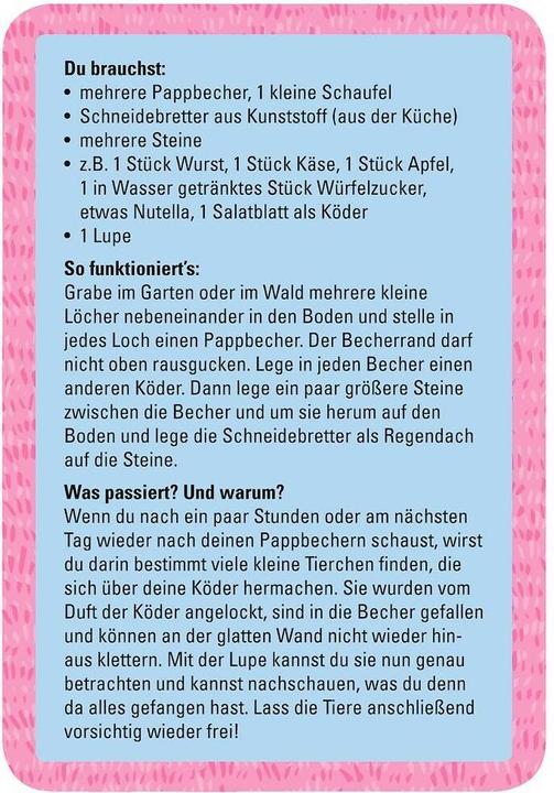 Nutritional values and ingredients 50 amazing experiments to do yourself and marvel at (German)