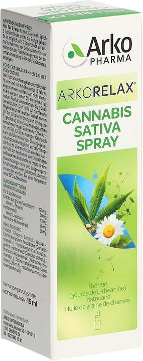 Immagine prodotto Arkopharma Arkorelax Cannabis Sativa Flash Spray (1 Pezzo/i, Getto vaporizzato, 66 g)