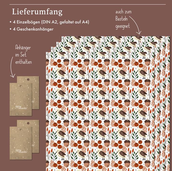 Actual product image Dabelino Christmas wrapping paper set for adults (Wrapping paper, 1 x)