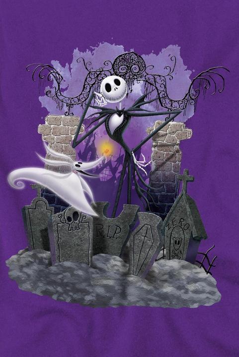Actual product image The Nightmare Before Christmas Mens Jack Skellington Grave T-Shirt (XXL)