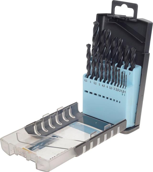 Produktbild kwb Spiralbohrer Set 19-teilig (6 mm, 1 mm, 6.5 mm, 5.5 mm, 10 mm, 1.5 mm, 7 mm, 3 mm, 5 mm, 8.5 mm, 8 mm, 2.5 mm, 9 mm, 3.5 mm, 4.5 mm, 2 mm, 7.5 mm, 9.5 mm, 4 mm)