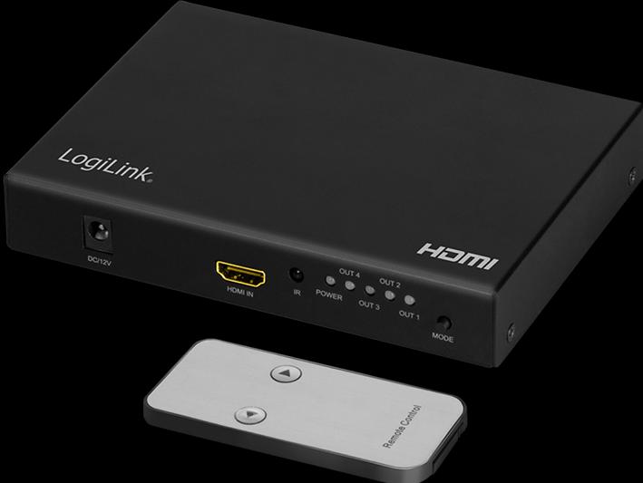 Produktbild LogiLink HDMI-Videowand-Prozessor, 2x2-Port, 4K/60 Hz, HDR, RC