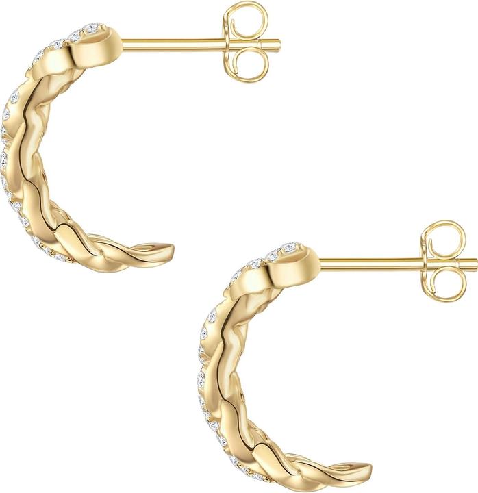 Produktbild Glanzstücke München Damen Sterling Silber Zirkonia gelbgold - 28399 (Sterling Silber)