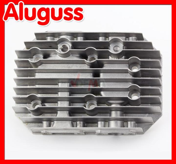 Produktbild Dema Aluguss Zylinderkopf 11 Kühlrippen 4 Anschlüsse für Kompressor Art. 24517