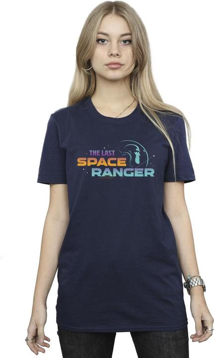 Actual product image Disney Womens/Ladies Lightyear Last Space Ranger Text Cotton Boyfriend T-Shirt (S)