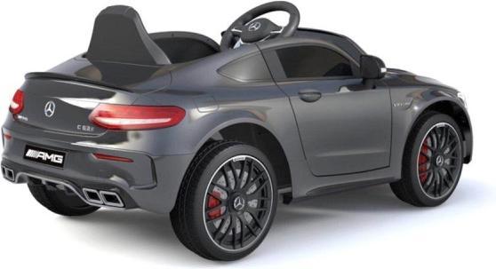 Produktbild Es-toys Kinderfahrzeug schwarz - Elektro Auto Mercedes C63 AMG - Lizenziert - 12V7AH Akku + 2,4Ghz (12 V)