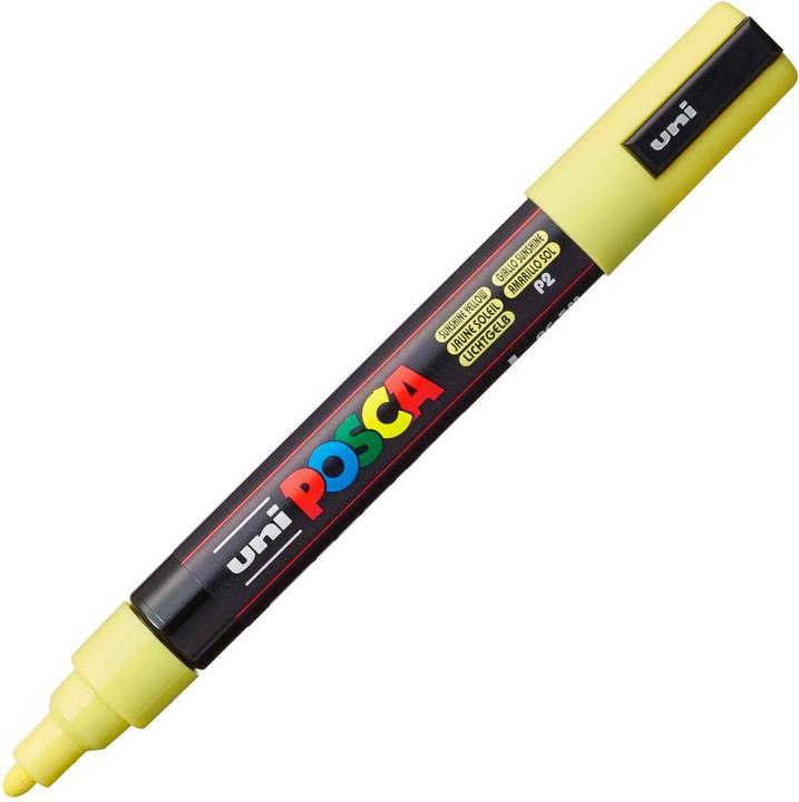 Actual product image Posca Marker PC-5M round tip (Light yellow, 1.80 mm, 1 x)