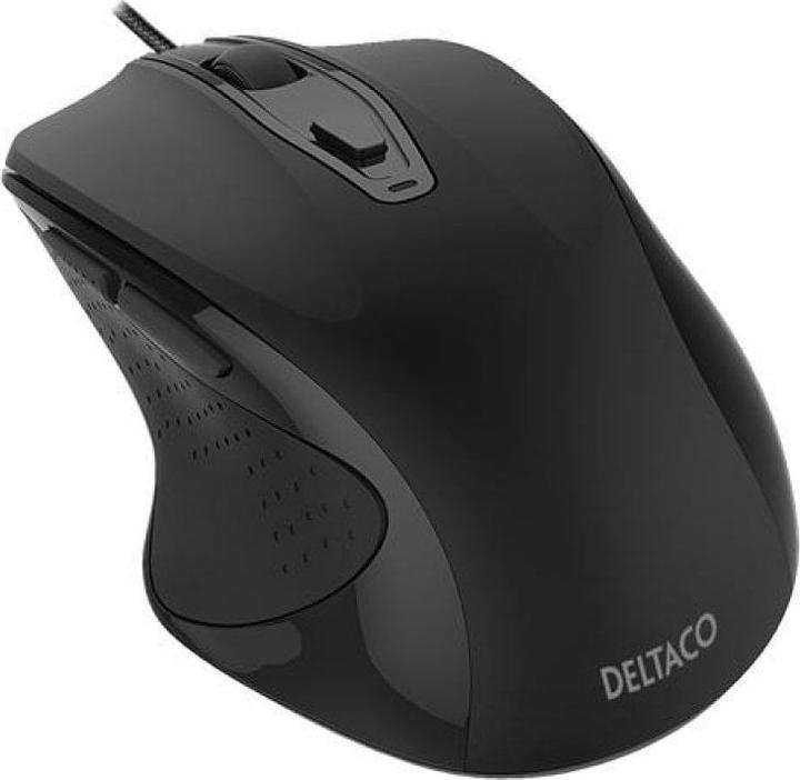 Produktbild Deltaco OFFICE with cord, ergonomic, quiet, black